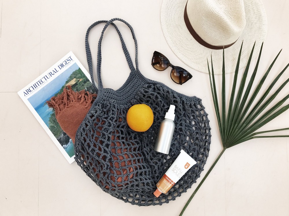 Basket Crochet Romy Black - French Bazaar