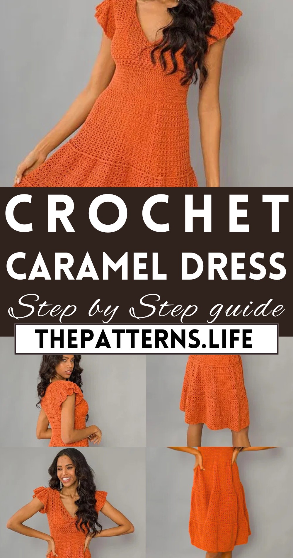 Easy Crochet Caramel Dress Pattern For Ladies
