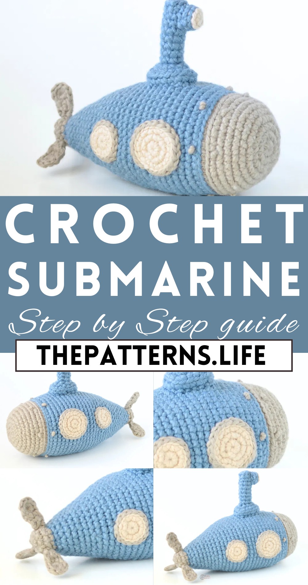 Super Cute Crochet Submarine Pattern Free