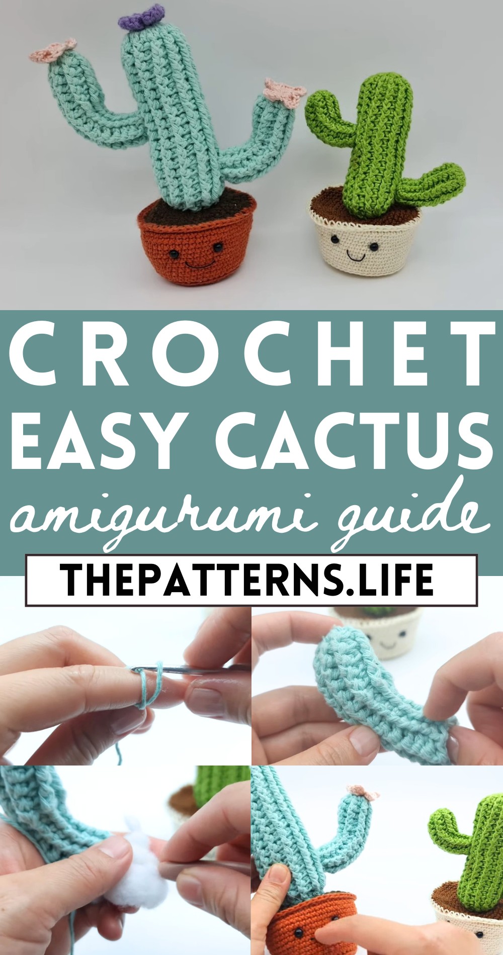 Crochet Cactus Amigurumi Pattern Step By Step