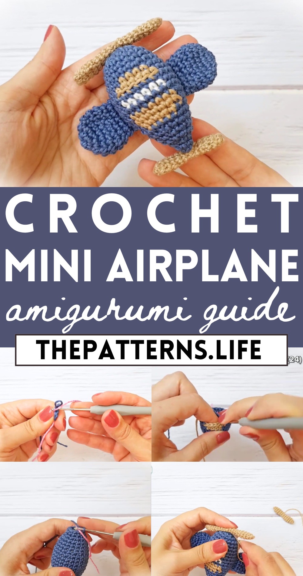 Crochet Mini Airplane Amigurumi Tutorial Step By Step