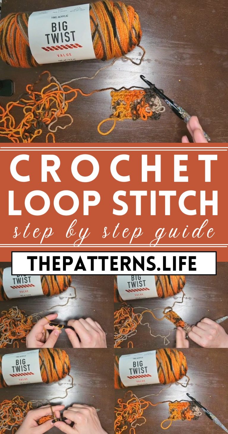 Crochet Loop Stitch Accessories Step By Step Pattern - The Patterns