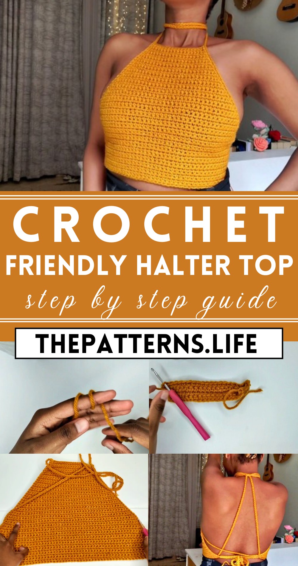 Beginner Friendly Crochet Halter Top