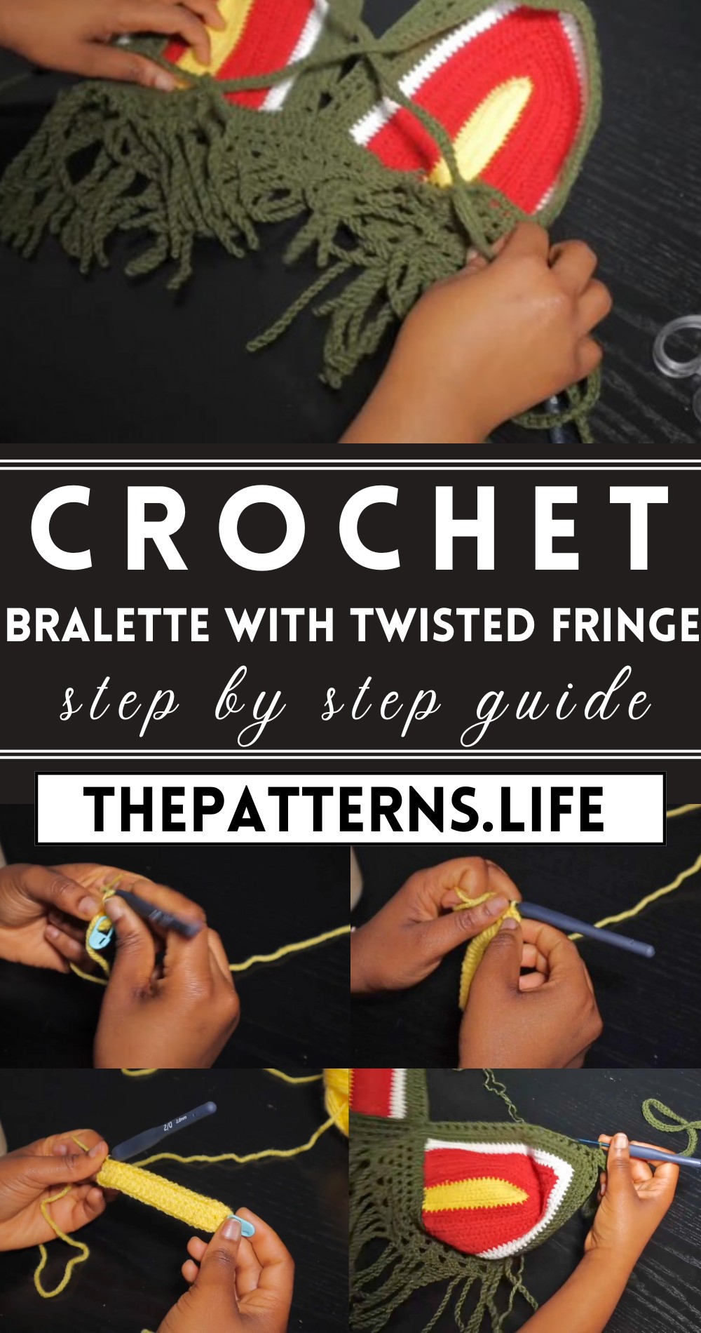 Crochet Bralette With Twisted Fringe