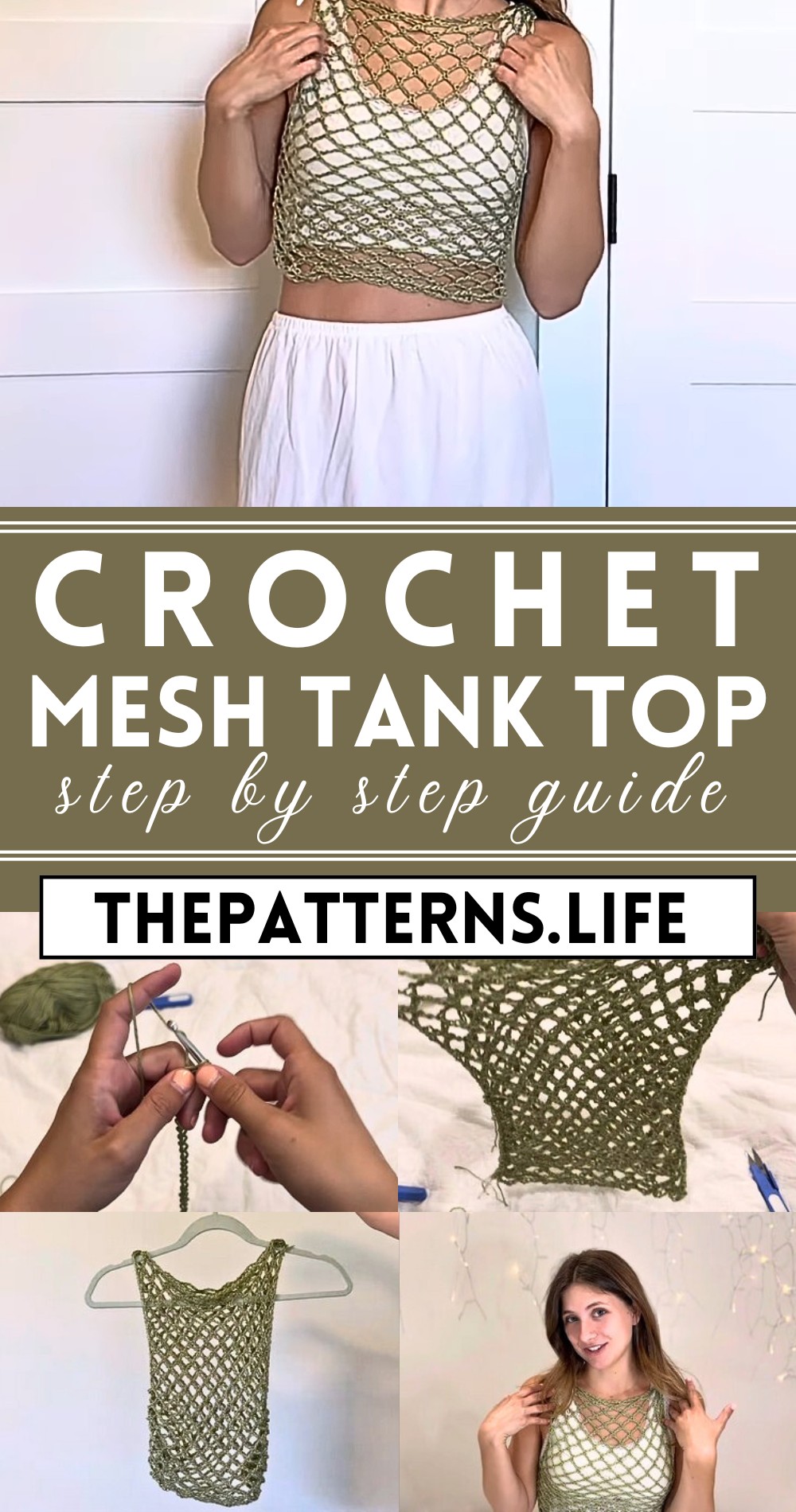 Crochet Mesh Tank Top Tutorial