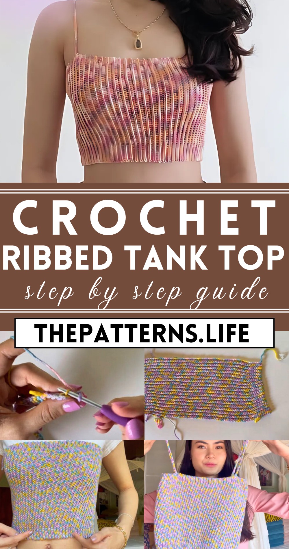 Crochet Ribbed Tank Top Tutorial