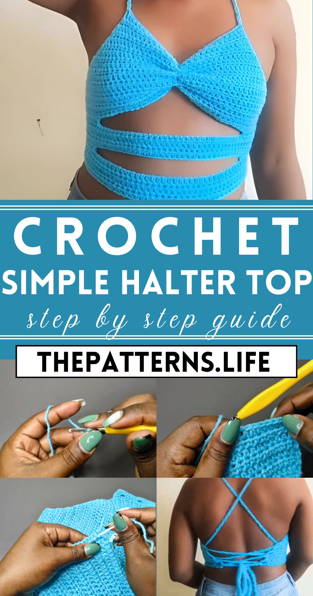 Crochet Simple Halter Top/Bralette Pattern