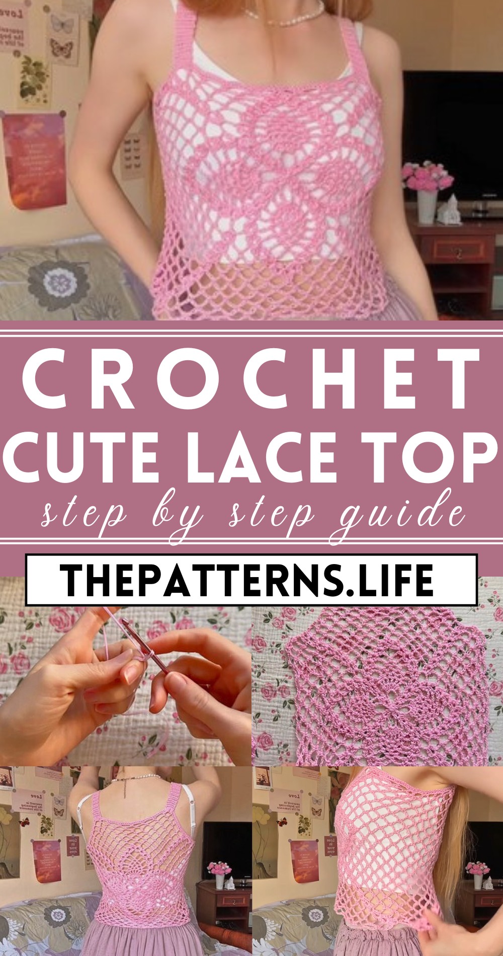 Cute Crochet Lace Top Tutorial