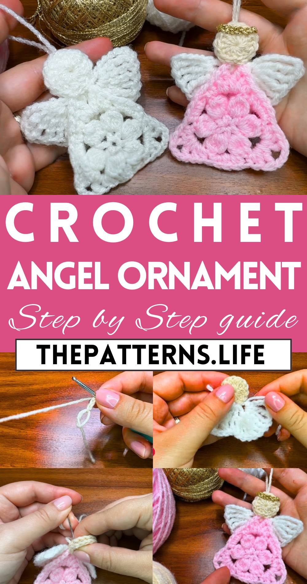 Crochet Christmas Decoration Angel Ornament Pattern