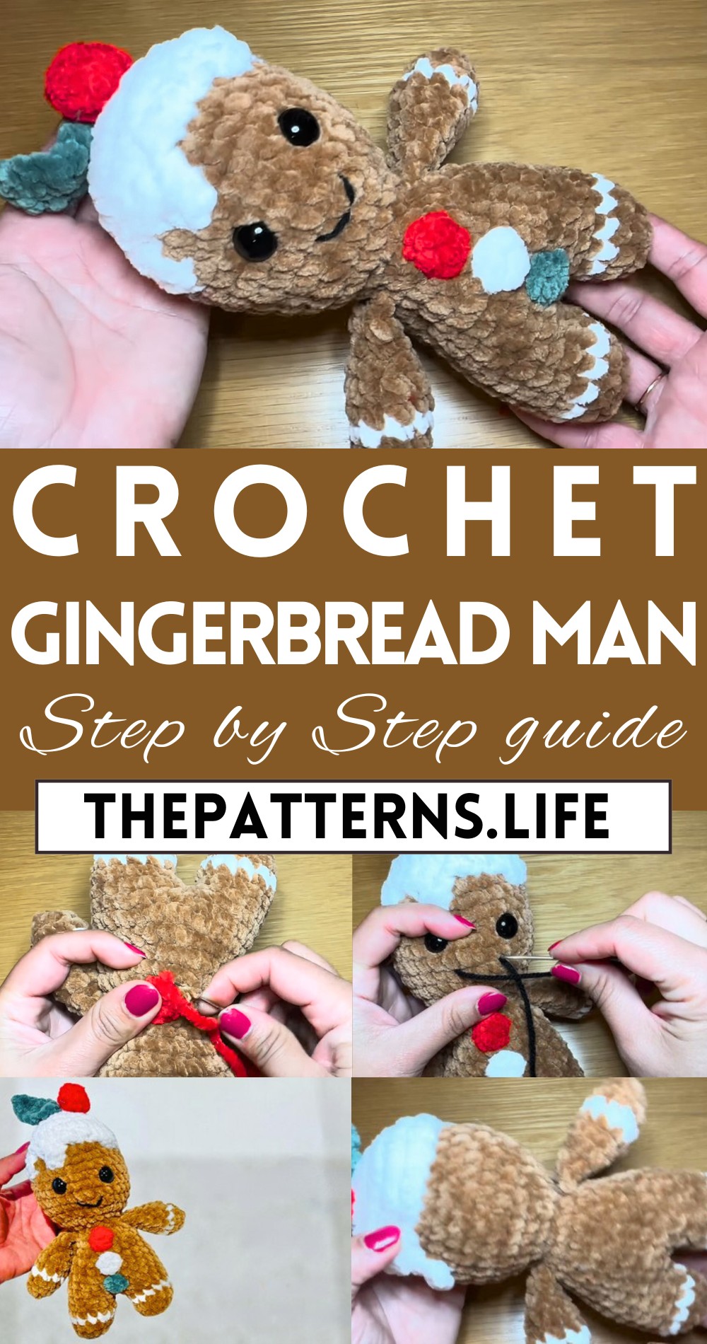 Crochet Christmas Gingerbread Man Pattern