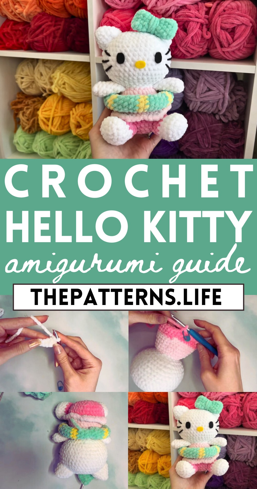 Crochet Easy Hello Kitty Tutorial For Summer