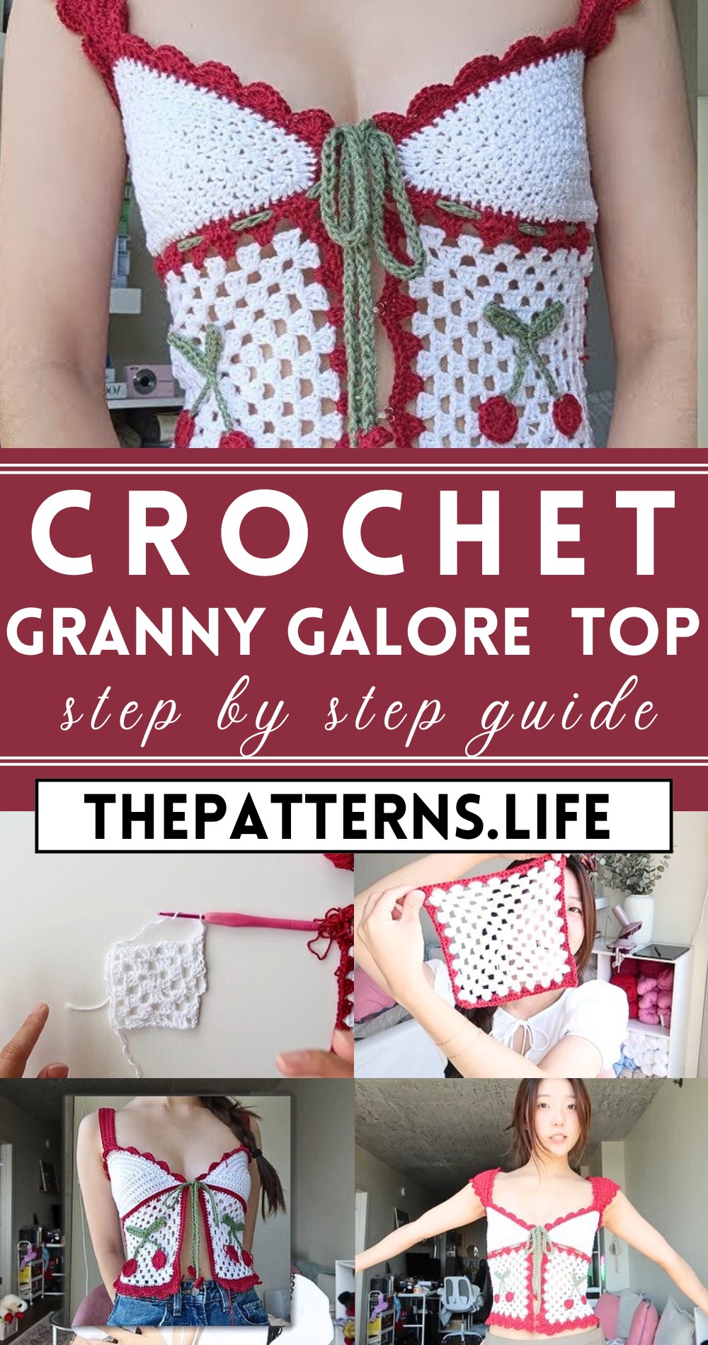 Crochet Granny Galore Square Top