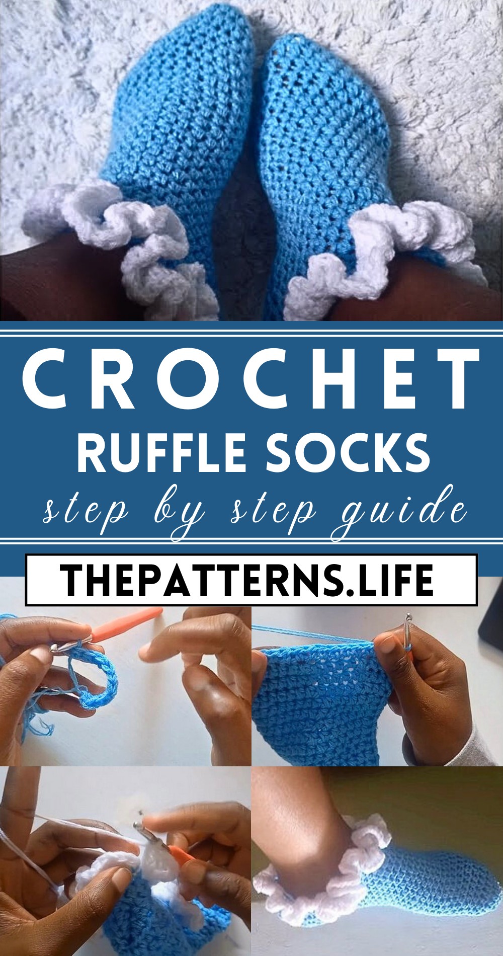 Crochet Ruffle Socks