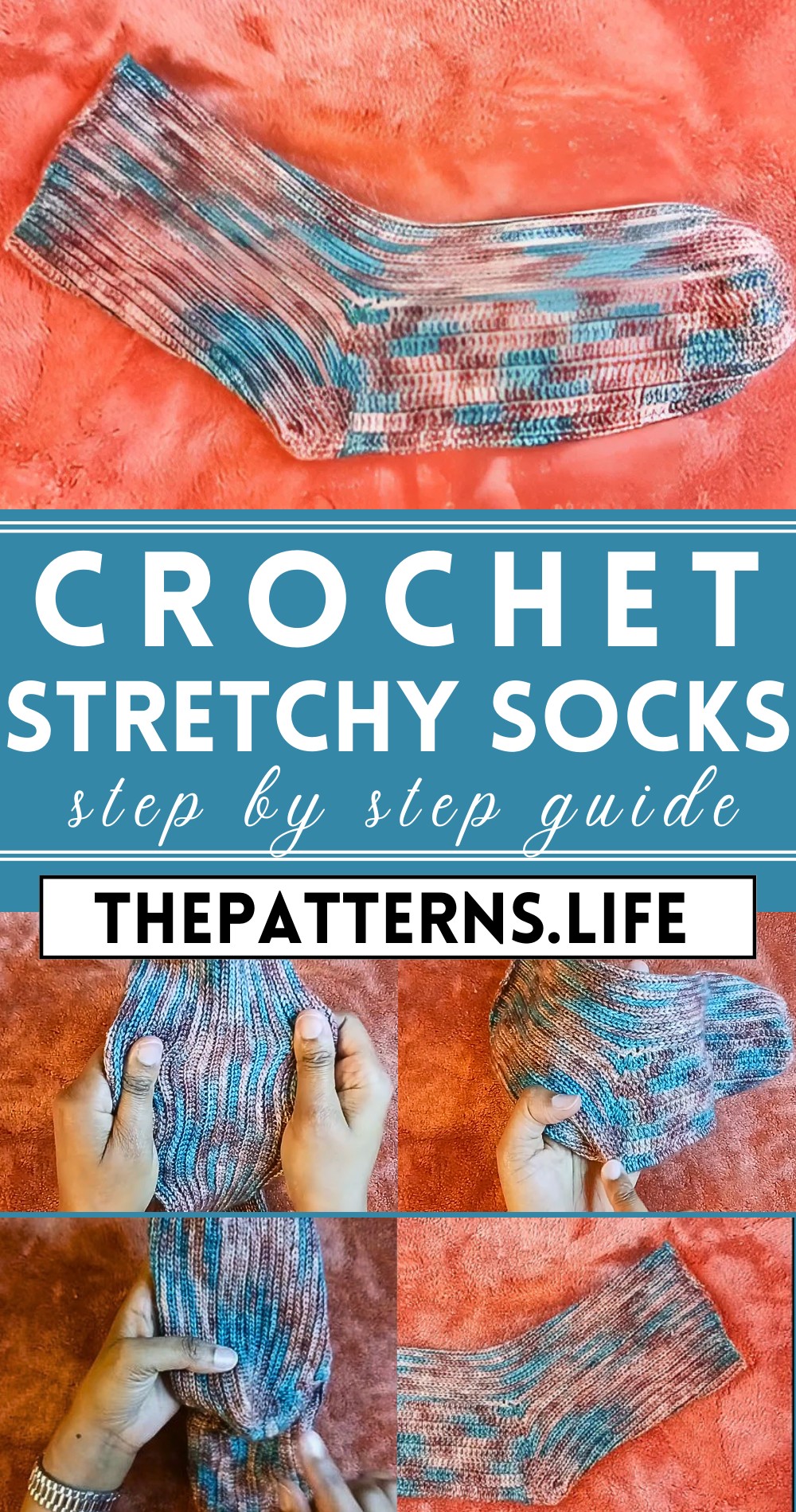 Crochet Stretchy Socks