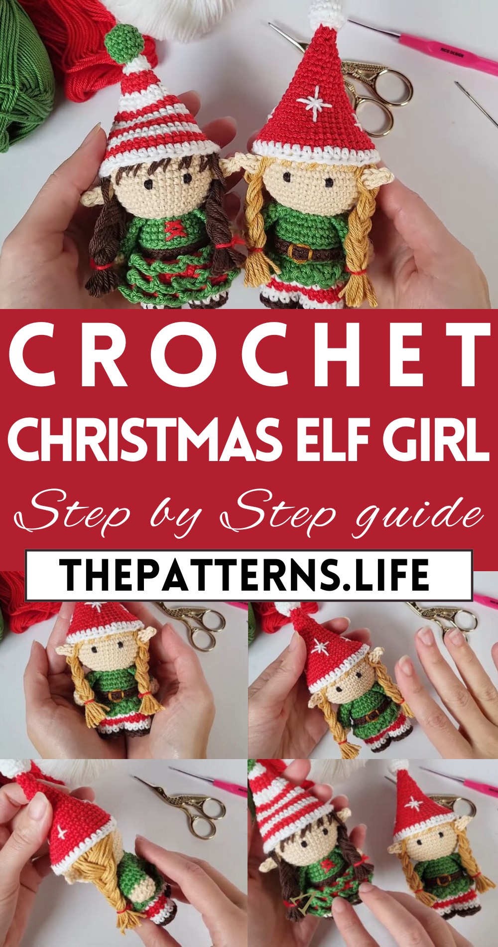 Cutest Looking Crochet Christmas Elf Girl Pattern