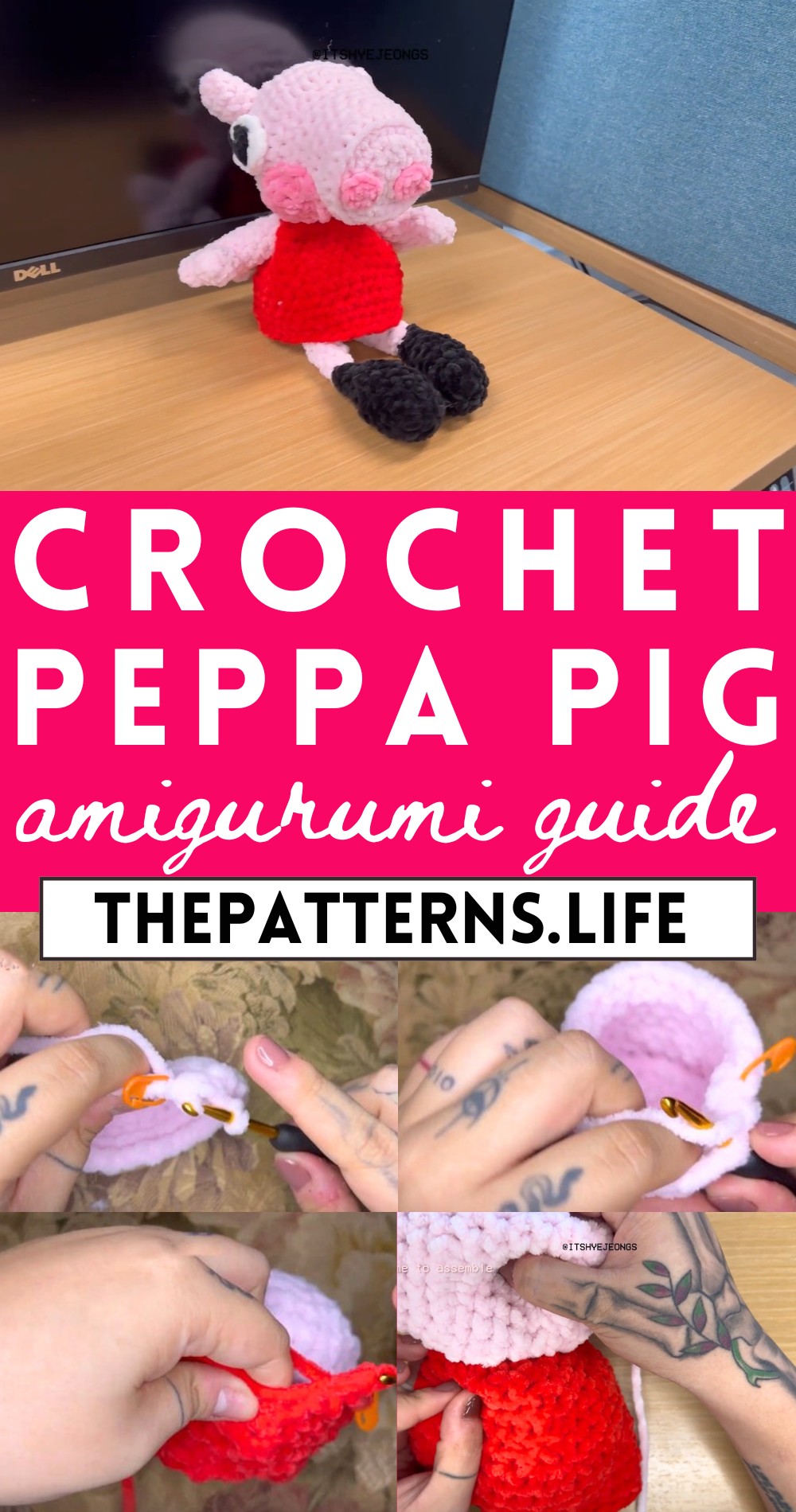How To Crochet Peppa Pig For Home Decor