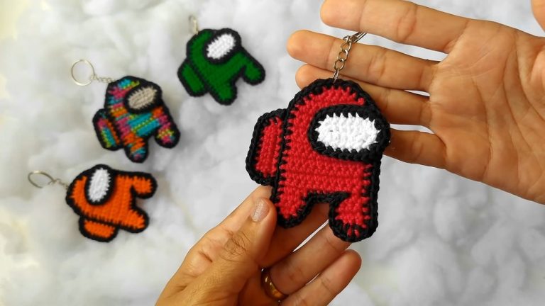 Among Us Amigurumi Keychain Crochet Pattern For Beginners