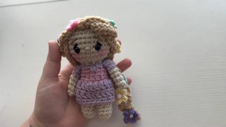 Crochet Doll Princess Of Flower Amigurumi Pattern – For kids