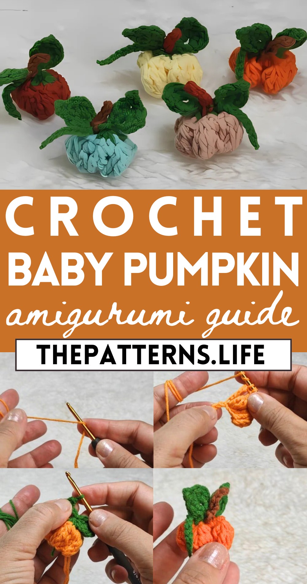 Crochet Baby Pumpkin Amigurumi Pattern For Halloween Season