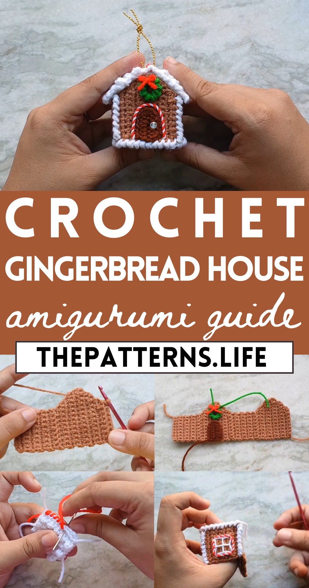 Crochet Gingerbread House Tutorial Step By Step