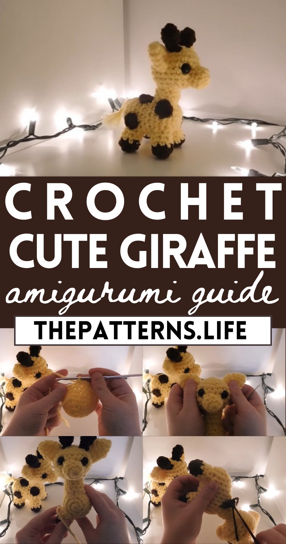 Crochet Giraffe Amigurumi Tutorial Step by Step Pattern