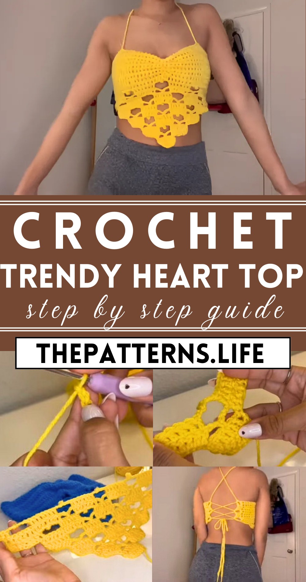 Crochet Heart Top