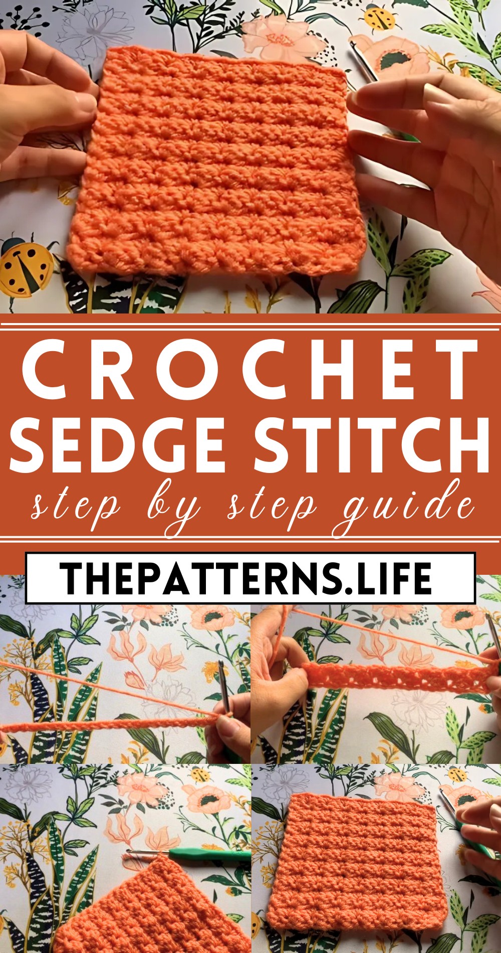 Crochet Sedge Stitch Tutorial