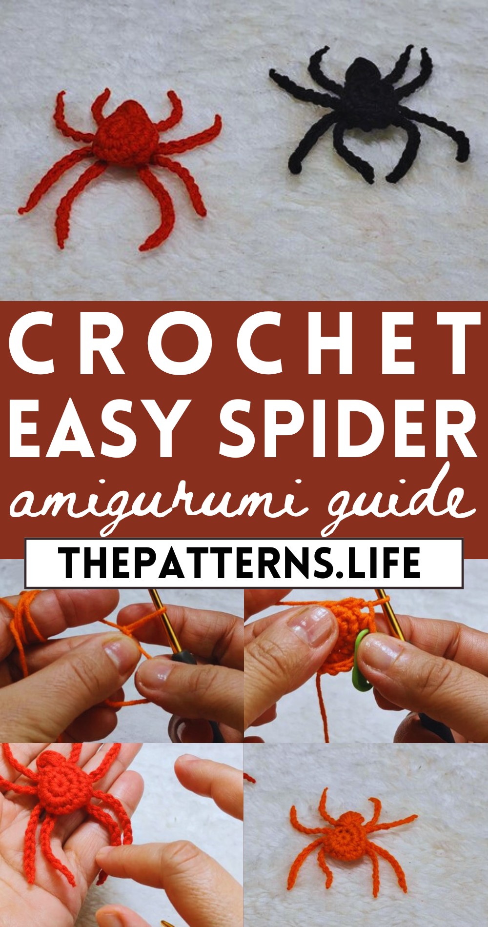 Crochet Spider Easy Tutorial For Halloween
