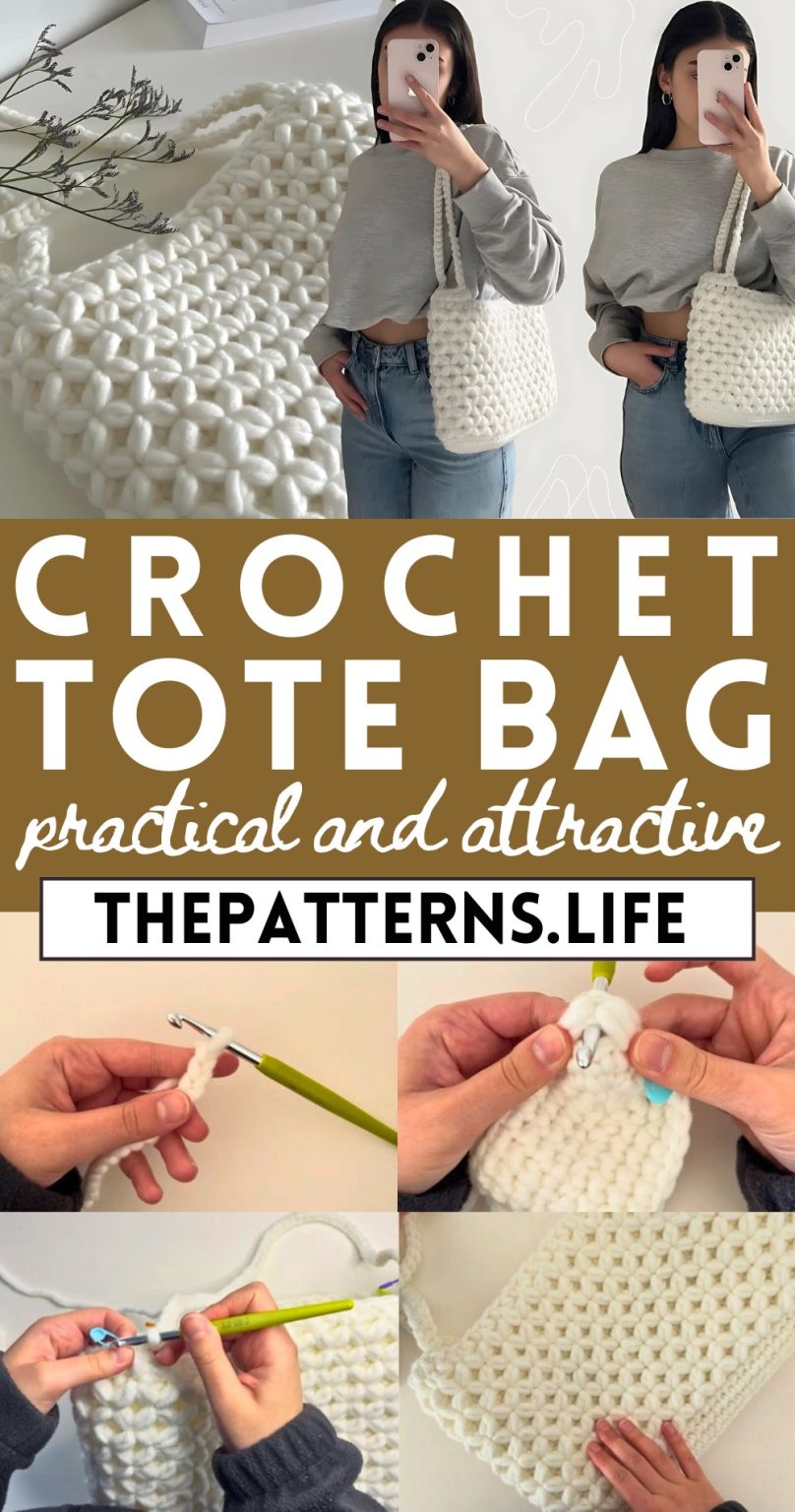 Easy To Crochet Tote Bag - Free Pattern - The Patterns