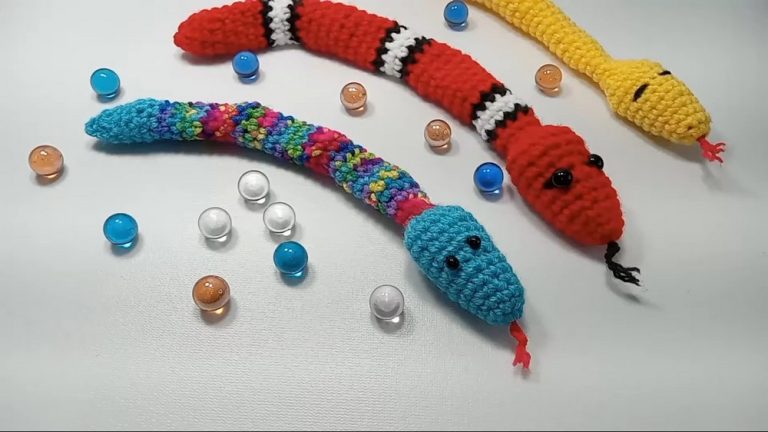 Quick Crochet Amigurumi Snake Fidget Pattern To Horror Someone