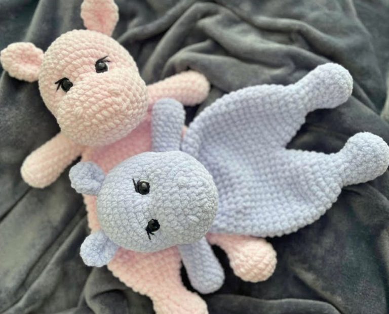 Crochet Cute Hippo Amigurumi Pattern For Baby Toys