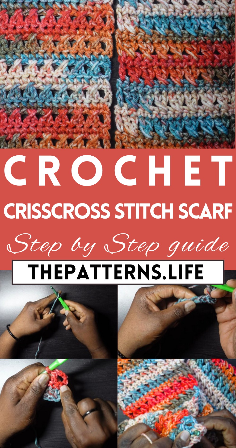 Adorable Crochet Crisscross Stitch Scarf Tutorial For Beginners