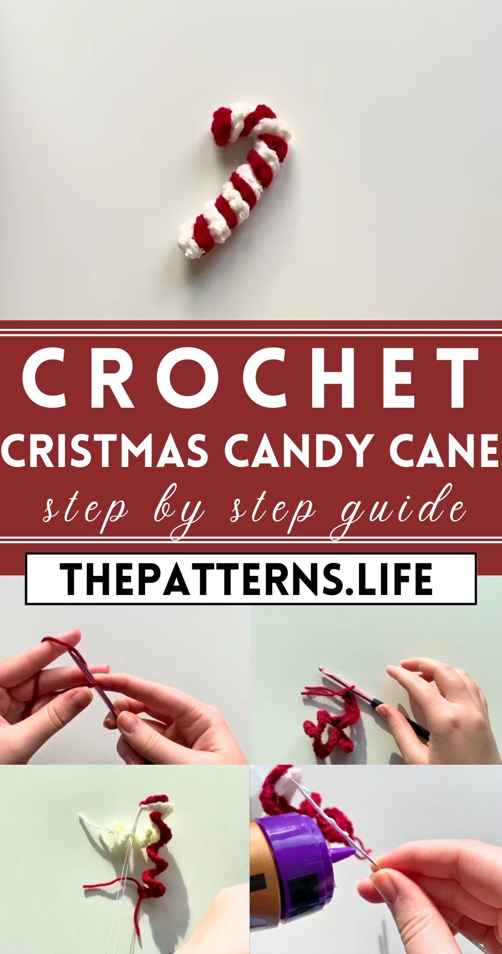 Crochet Candy Cane Tutorial
