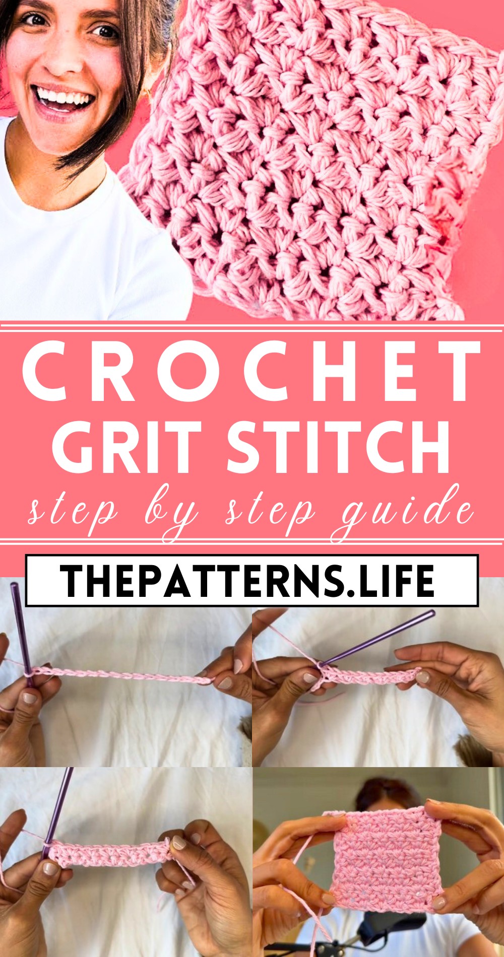 Crochet Grit Stitch Guide