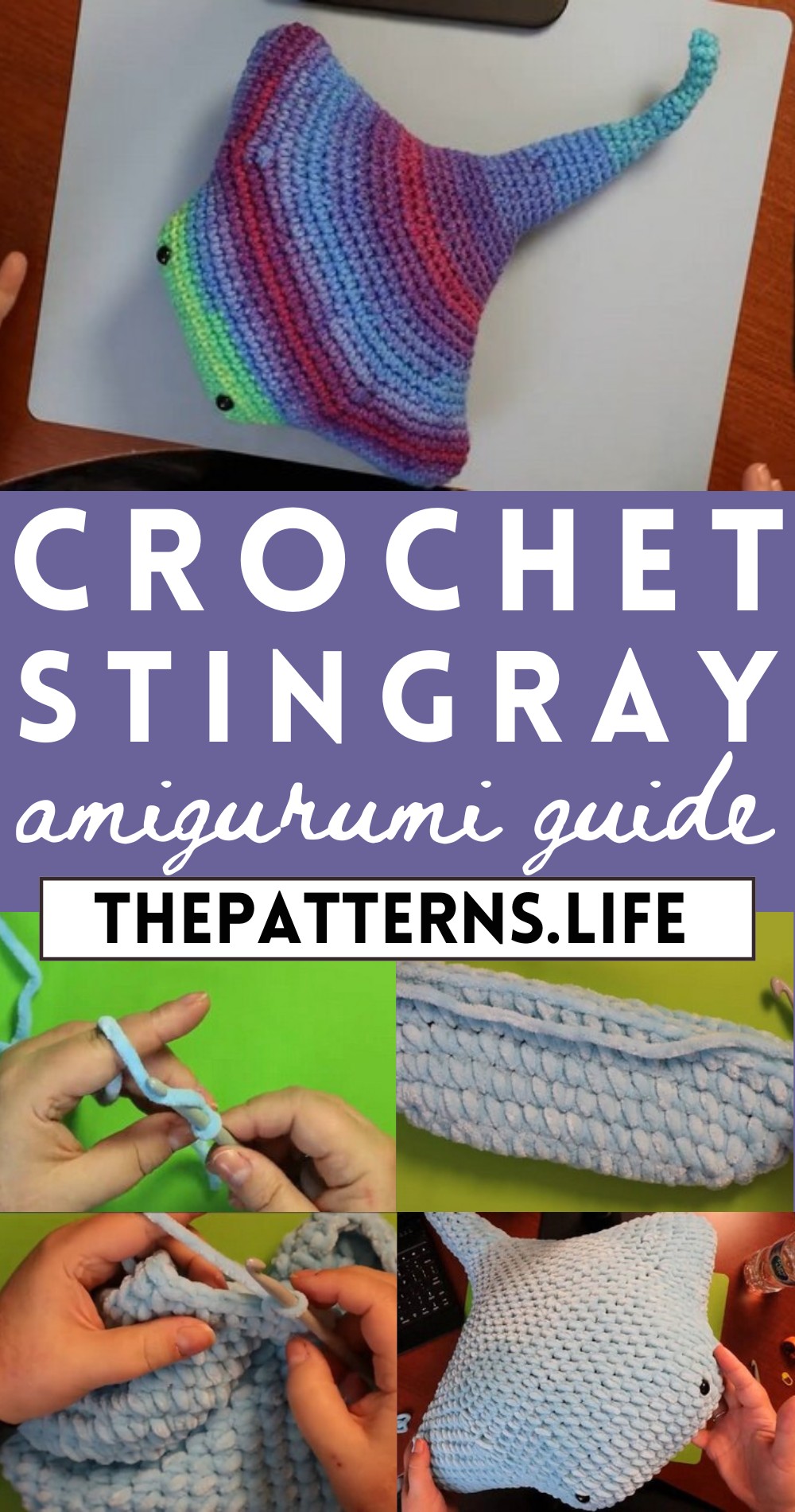 Crochet Stingray Amigurumi Tutorial Step By Step