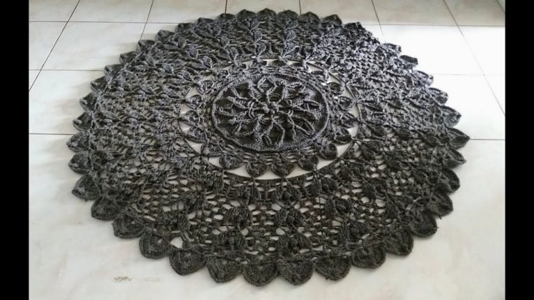 Black Beauty Crochet Home & Rug Mandala Pattern For Decor