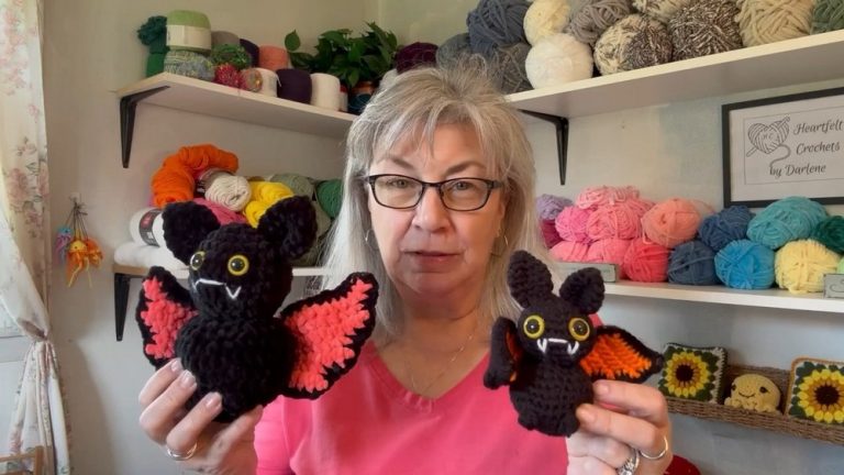 Crochet Amigurumi Bat Pattern For Halloween Charm