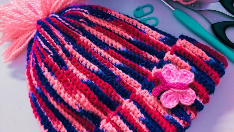 Easy To Make Crochet Simple Beanie Hat  Pattern For Christmas Gift