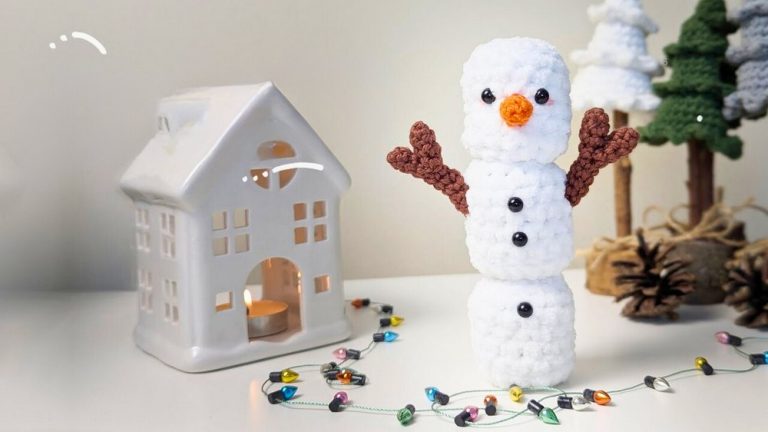 Admirable Pattern – Crochet Marshmallow Snowman Amigurumi