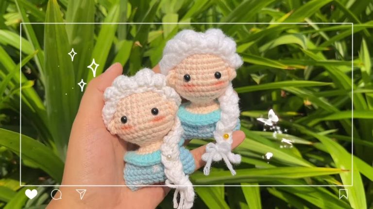 Crochet Mini Elsa Princess Amigurumi Pattern For Disney