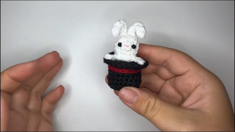 Beautiful And Mini Magician Bunny Amigurumi Crochet Pattern – For Home Decor