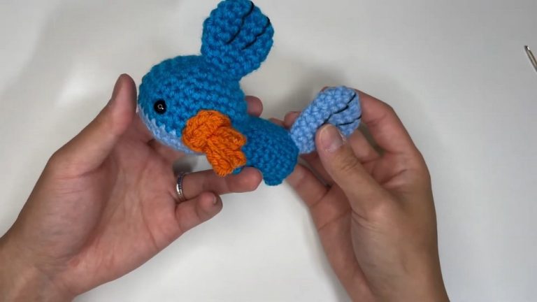 Crochet Mudkip Amigurumi Pattern From Skein to Pokémon
