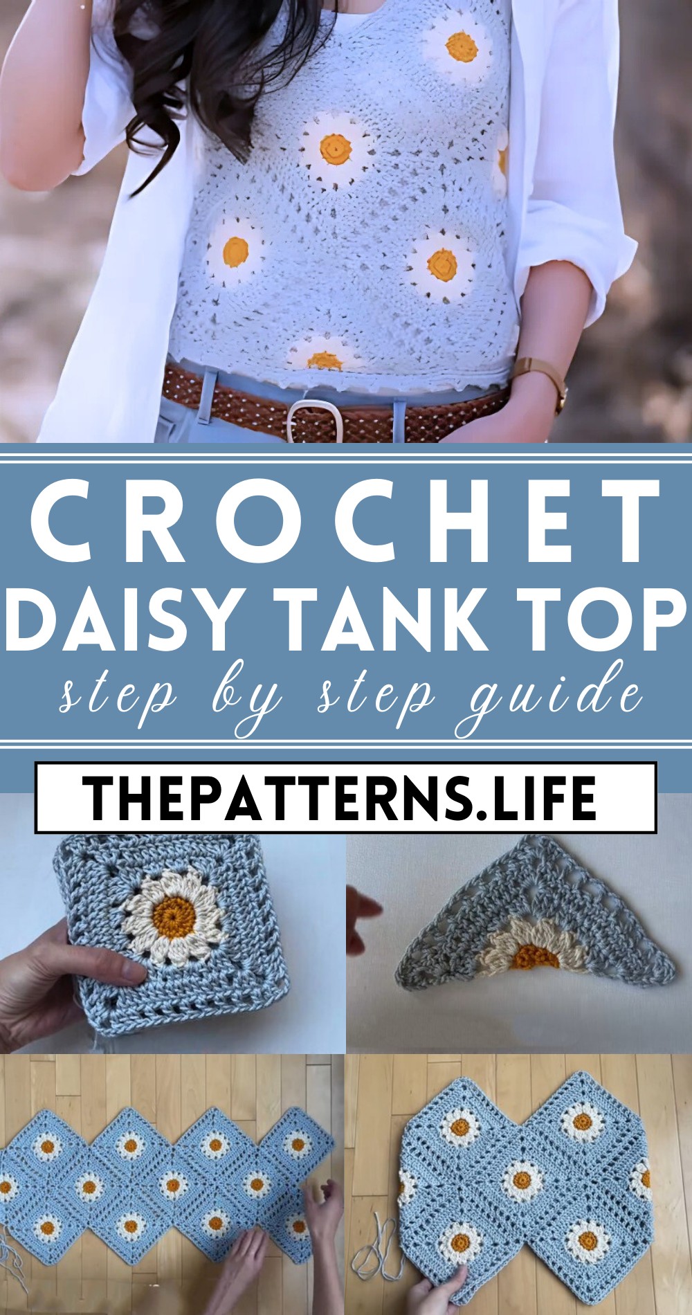 Crochet Daisy Tank Top