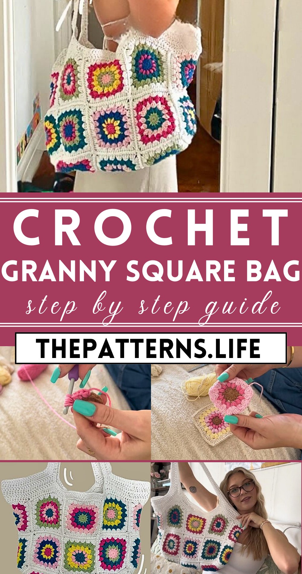 Crochet Granny Square Bag