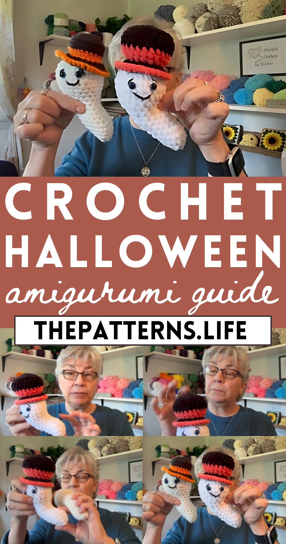 Crochet Halloween Amigurumi Ghost Pattern For Holiday Charm