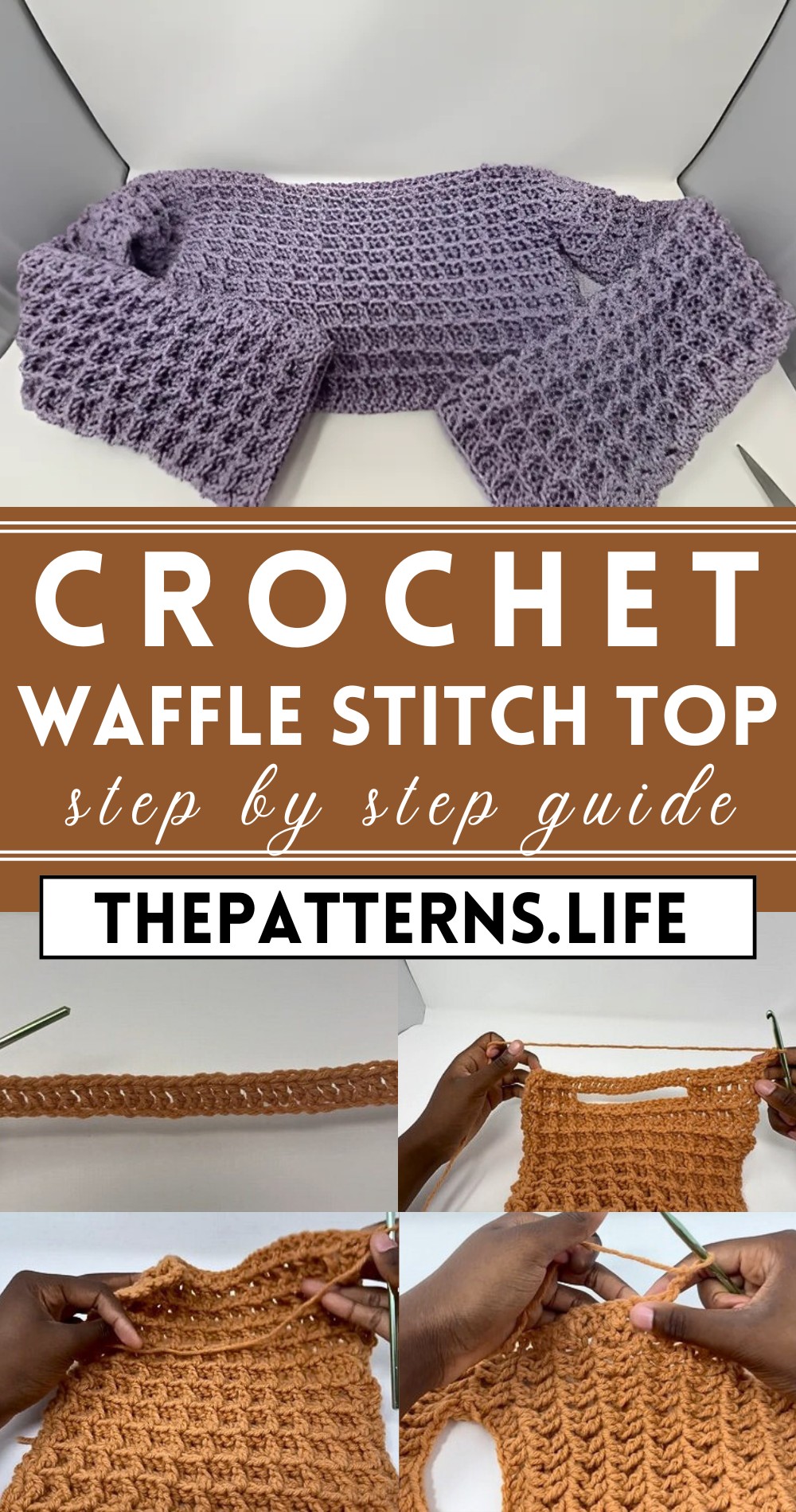 Crochet Waffle Stitch Top