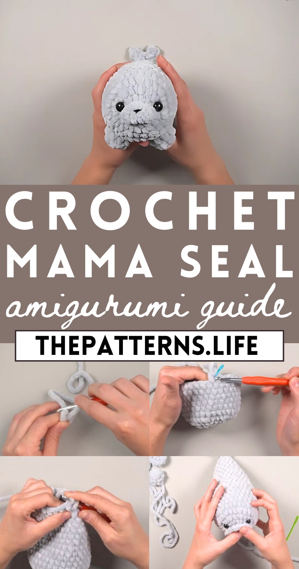 Cute Crochet Amigurumi Mama Seal Tutorial For Baby Toys & Beautiful Gift