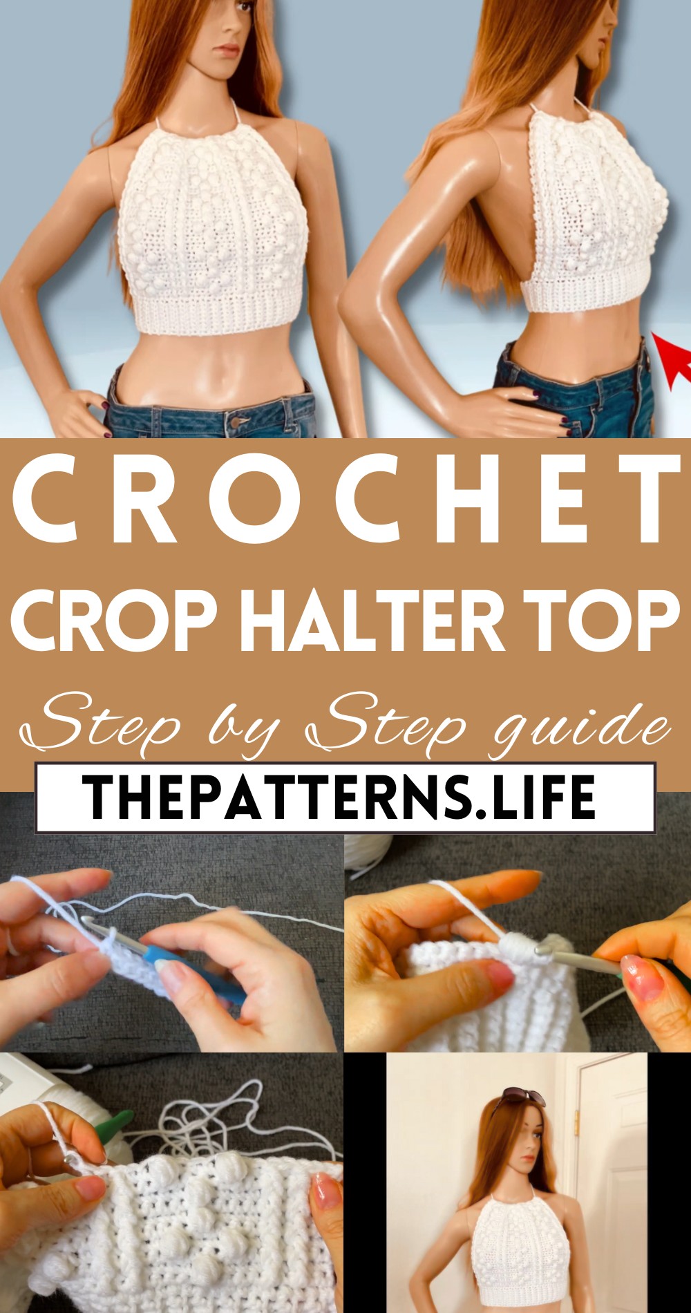 Easy Crochet Stylish Crop Halter Top Pattern For Cozy Wardrobe yes