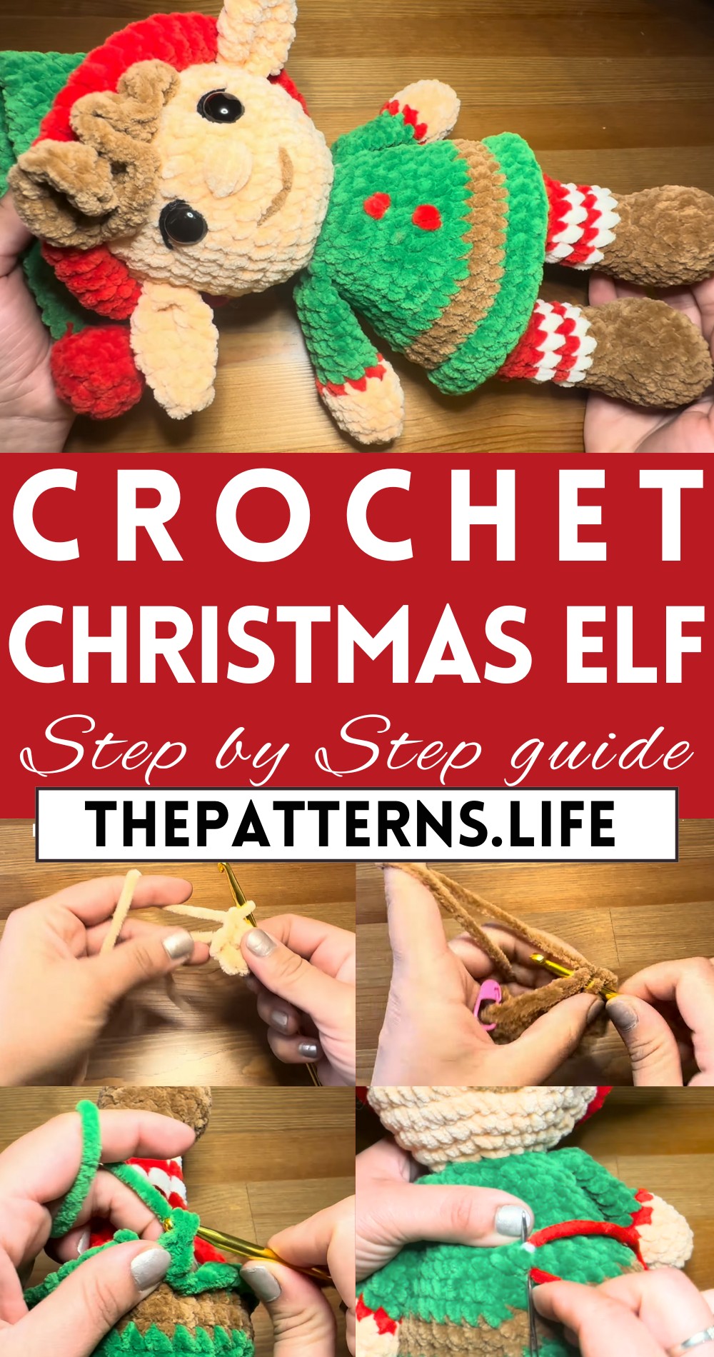 Simple & Adorable Crochet Christmas Elf Pattern For Holiday Décor yes
