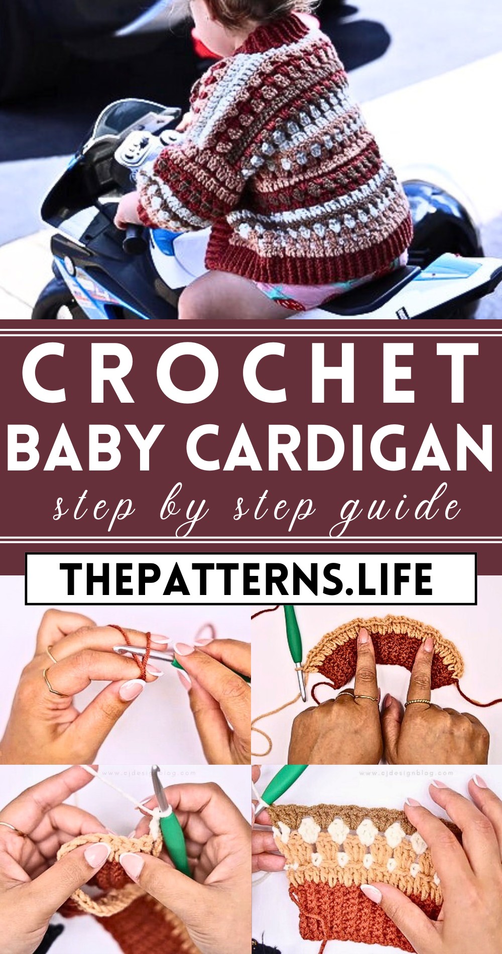 Crochet Baby Cardigan Tutorial
